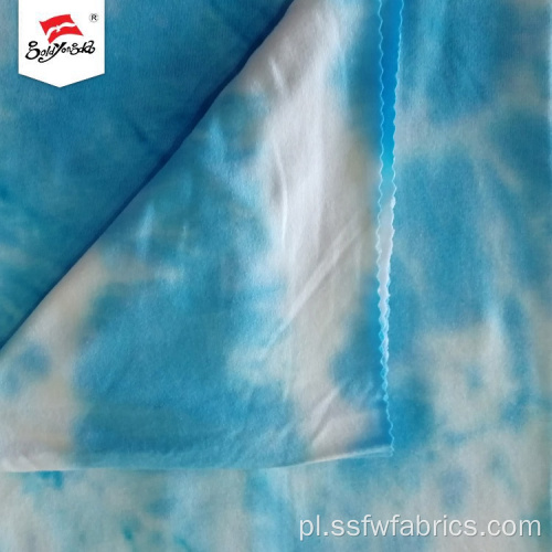 Miękka, wygodna dzianina z dzianiny Rayon Tie Dye Fabric